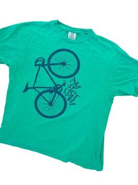 Vintage Y2K Fox Originals Amsterdam Bicycle Graphic Size XL Short Sleeve Tee